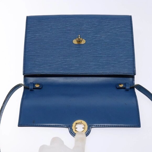 LOUIS VUITTON Epi Pochette Arche Shoulder Bag Blue - Picture 12 of 16